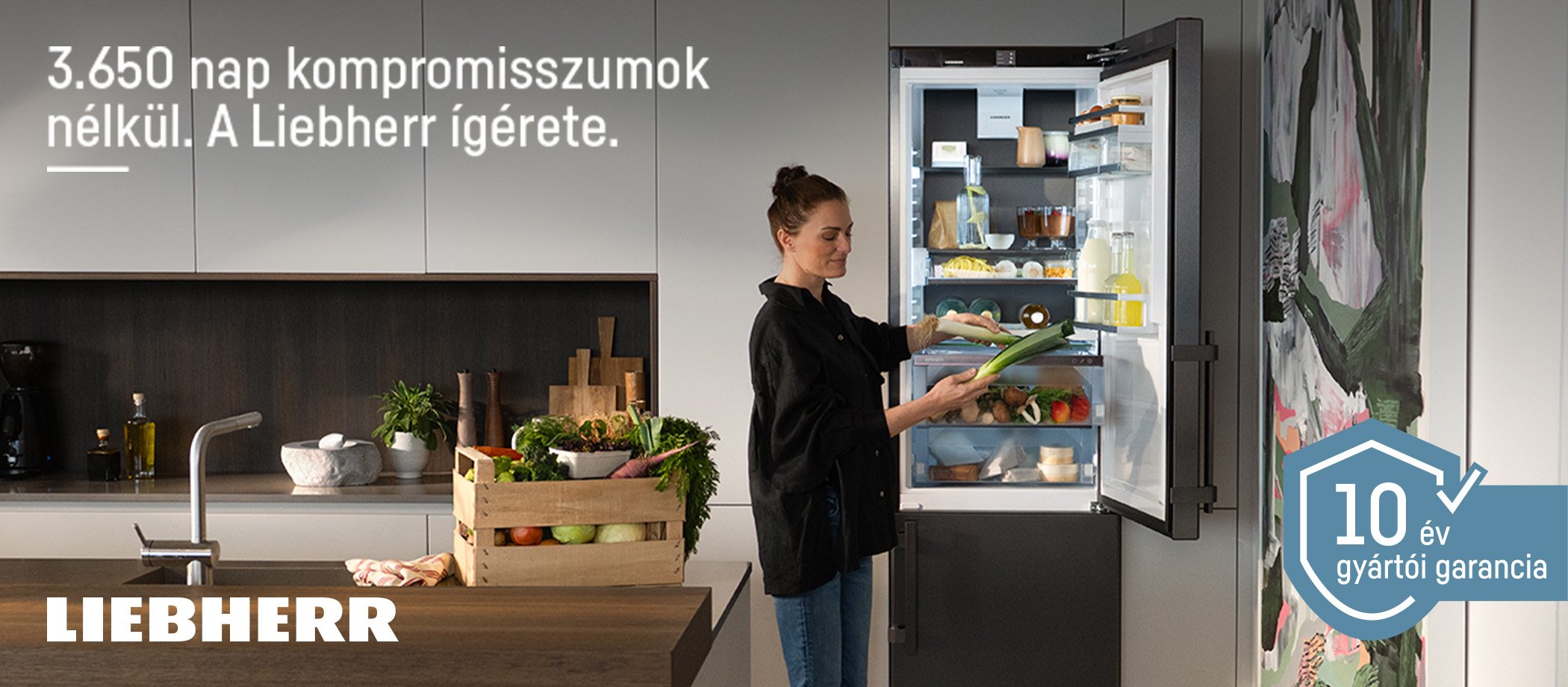 Liebherr – 10 év gyártói garancia minden háztartási készülékre. 3.650 nap kompromisszumok nélkül. Az akció 2026. december 31-ig érvényes.